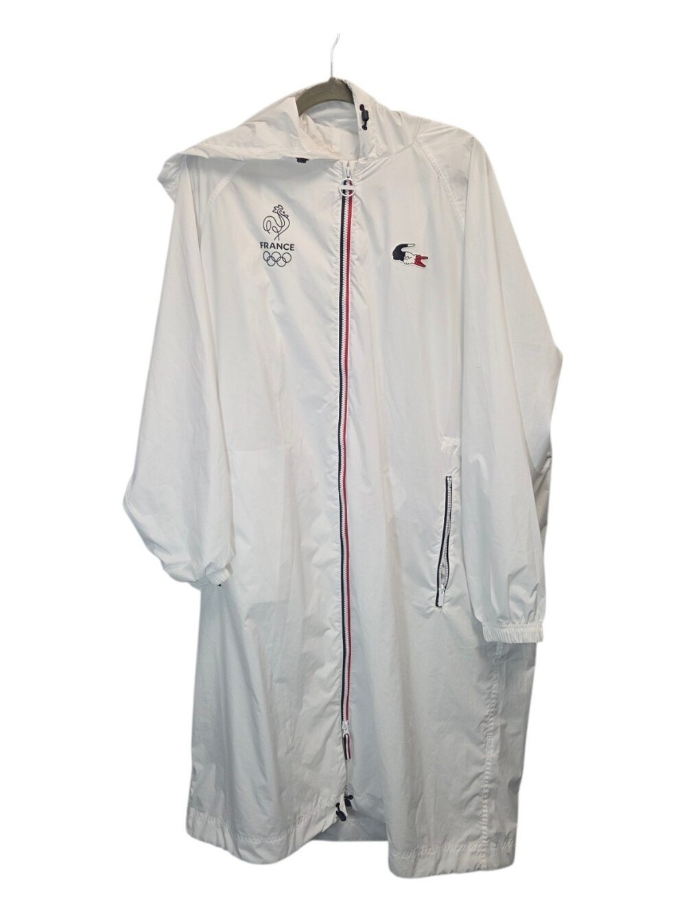 2016 Rio Olympics France Olympic Team Lacoste Sport Raincoat Packable Size Large